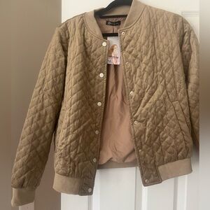 NWT Quilted Bomber Jacket